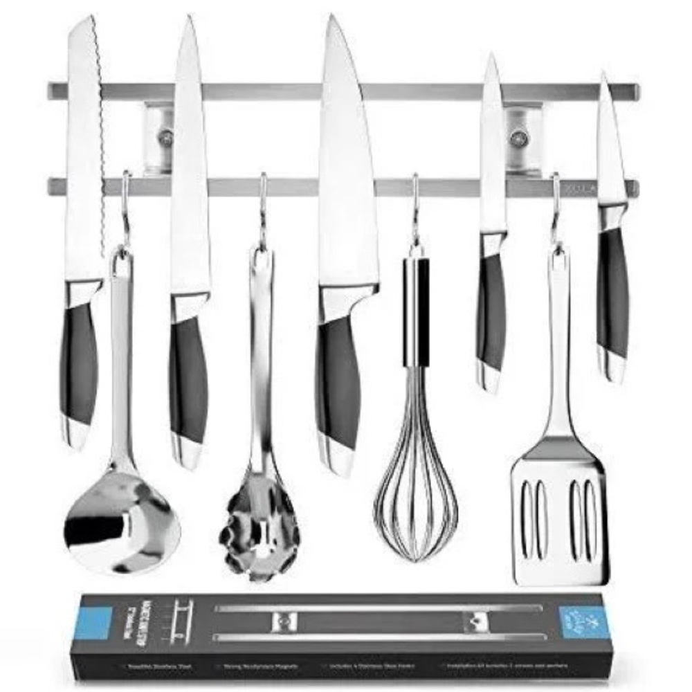Zulay Kitchen | STAINLESS STEEL MAGNETIC KNIFE HOLDER